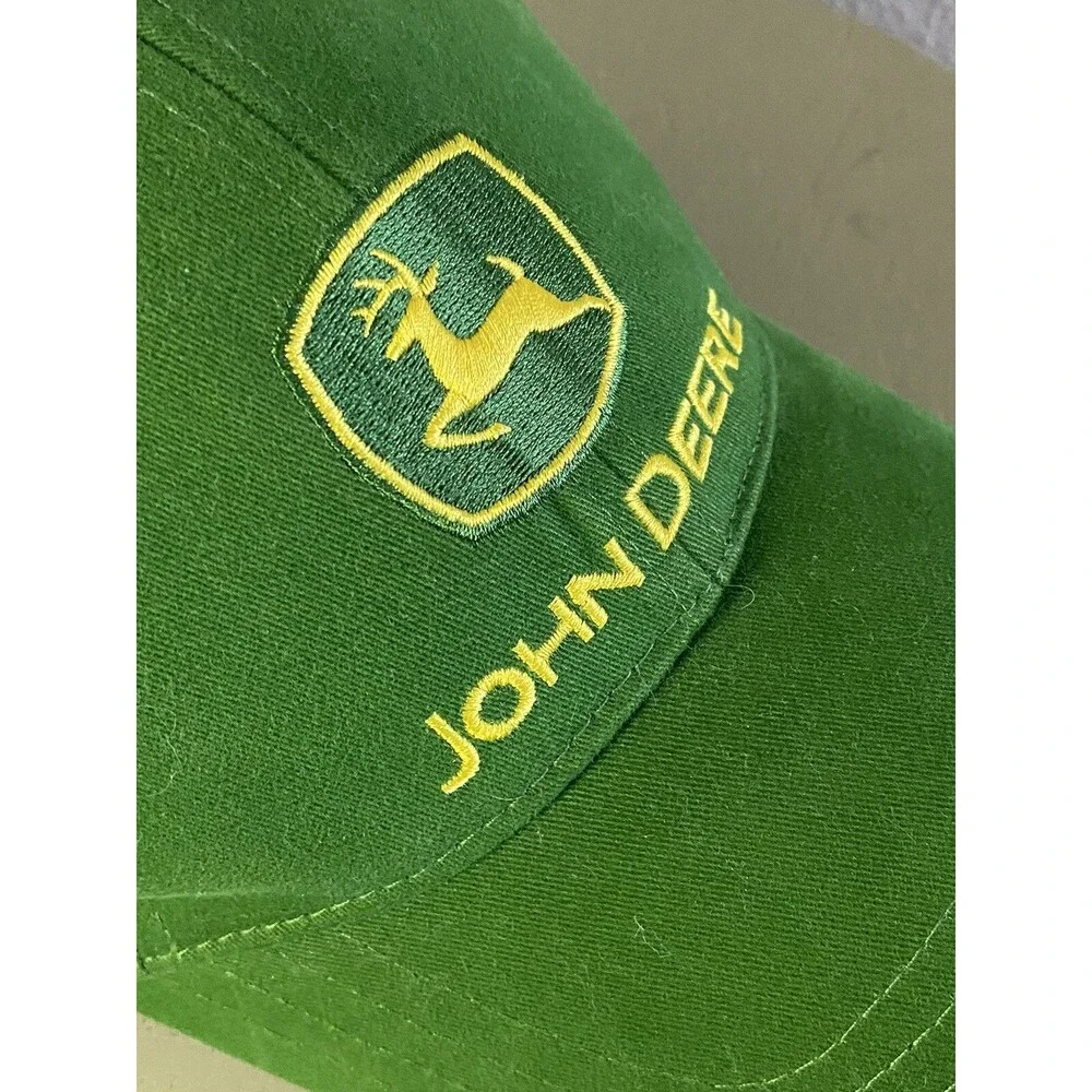 John Deere Patch Hat All Full Snapback Trucker Cap USA Louisville Mfg Vtg. OS
